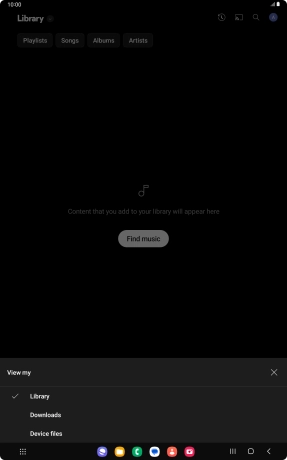 Press the required category and go to the required audio file.