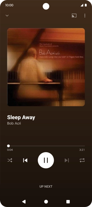 Press arrow right to go to the next audio file.