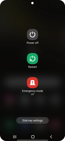 Press Power off. Press Power off.