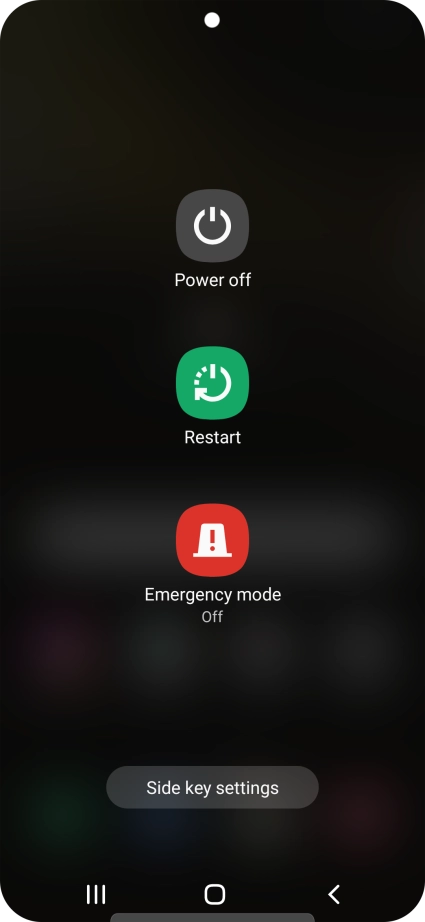 Press Power off. Press Power off.