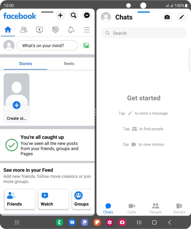 Press the new message icon.