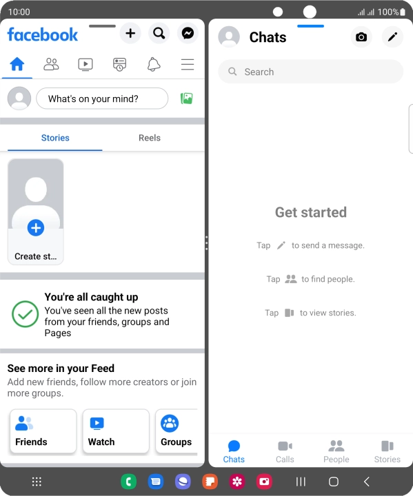 Press the new message icon.