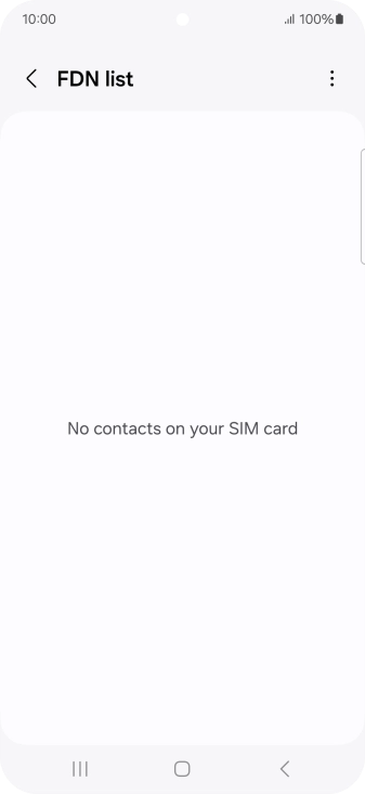 Press the menu icon.