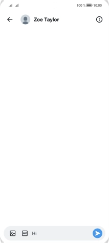 Write the required message and press the send icon.