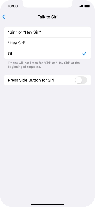 Press the indicator next to Press the indicator next to