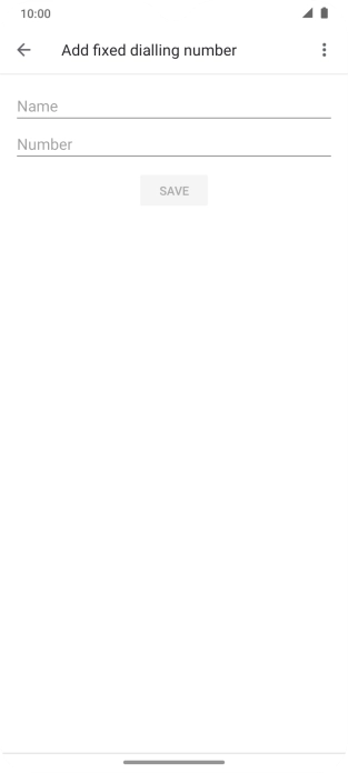 Press Name and key in the required name. Press Name and key in the required name.