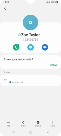 Press the Home key to return to the home screen.