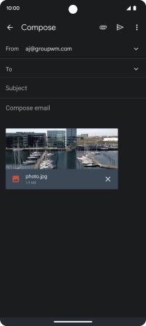 Press To and key in the first letters of the recipient's name.