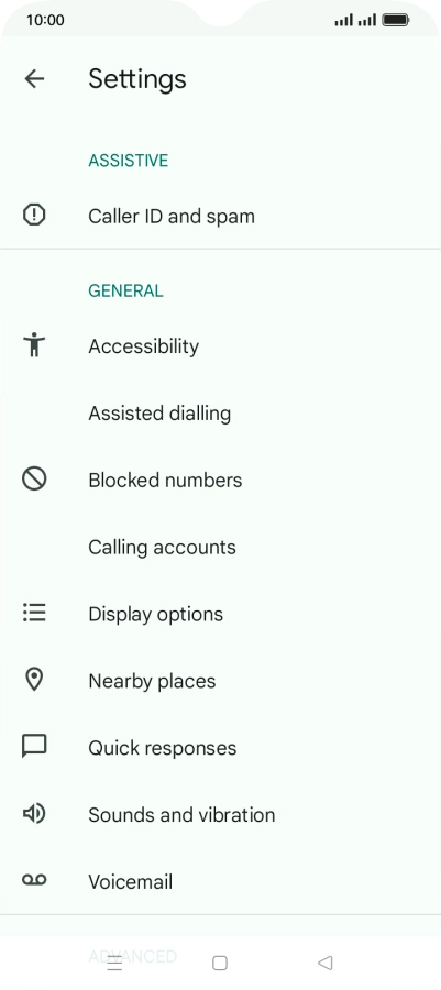 Press Calling accounts. Press Calling accounts.