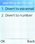 Select Divert to voicemail.