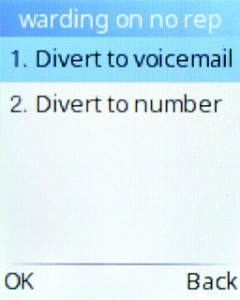 Select Divert to voicemail.