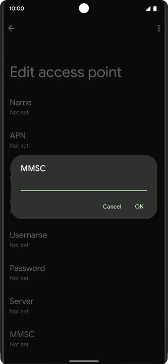 Key in http://mms.vodafone.co.uk/servlets/mms and press OK.