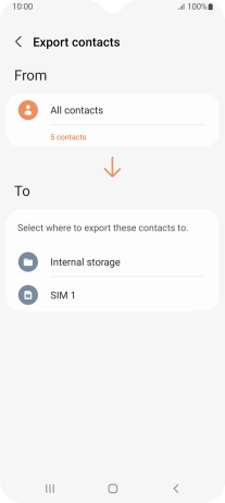 Press the name of the SIM.