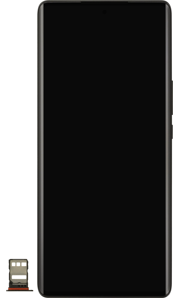 Turn your SIM so the angled corner of the SIM matches the angled corner of the second SIM holder and place your SIM in the SIM holder.