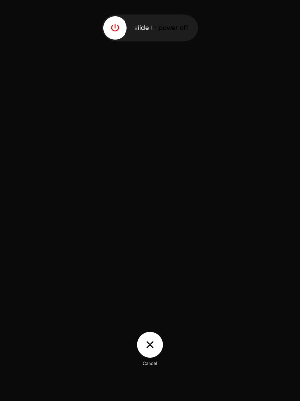 Press and drag the power off icon right. Press and drag the power off icon right.