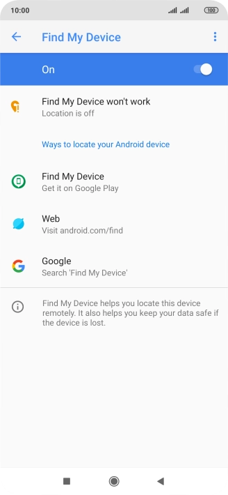 Press the Home key to return to the home screen.