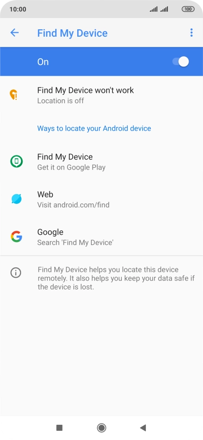 Press the Home key to return to the home screen.