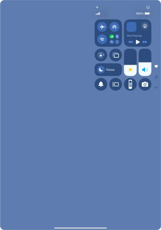 Press the flight mode icon to turn the function on or off.