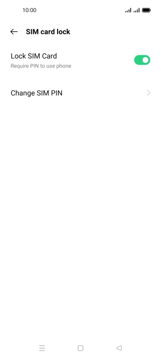 Press Change SIM PIN.