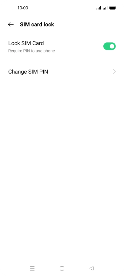 Press Change SIM PIN.