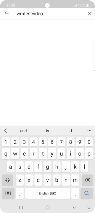 Key in the required search word and press the search icon.