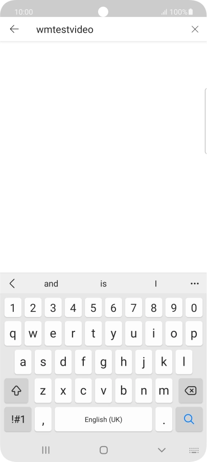 Key in the required search word and press the search icon.