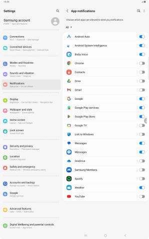 Press the drop down list. Press the drop down list.