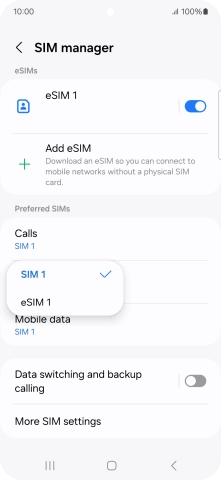 Press the required price plan.