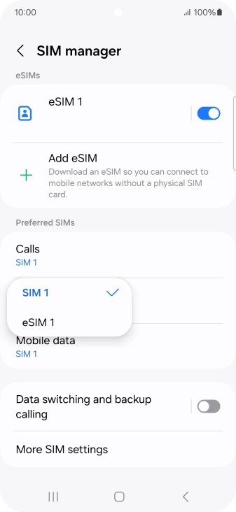 Press the required price plan.