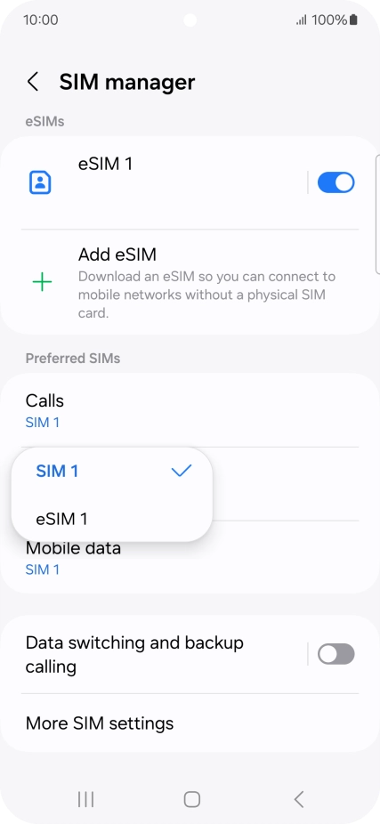 Press the required price plan.