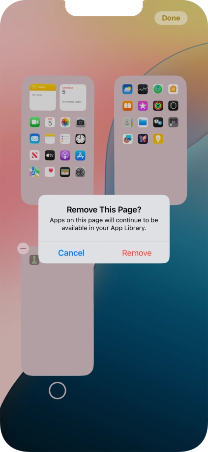 Press Remove. Press Remove.