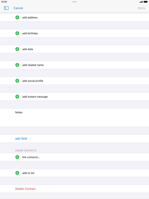 Press link contacts....