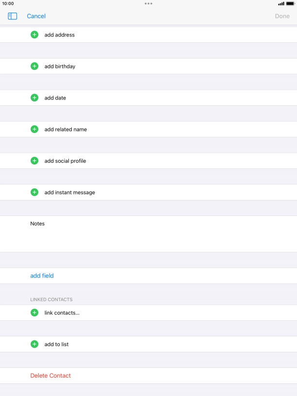 Press link contacts....
