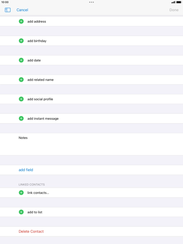 Press link contacts....