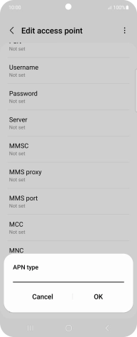 Key in mms and press OK.