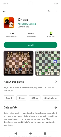 Press Install and follow the instructions on the screen to install the app.