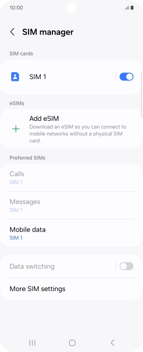 Press the Home key to return to the home screen.