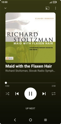 Press arrow right to go to the next audio file.