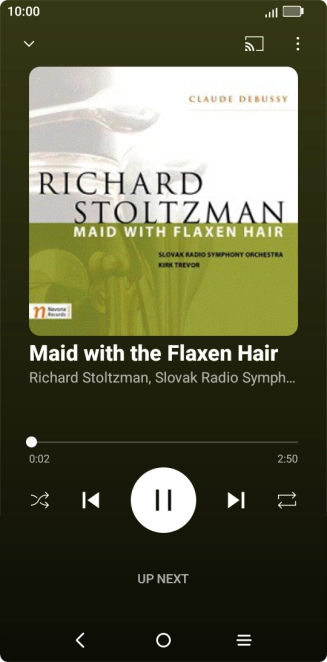 Press arrow right to go to the next audio file.