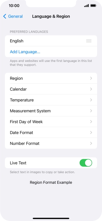 Press Add Language....