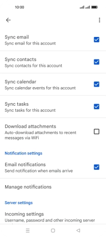 Press the field next to 