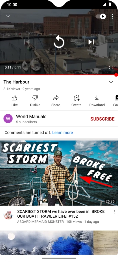 Slide your finger upwards starting from the bottom of the screen to return to the home screen.