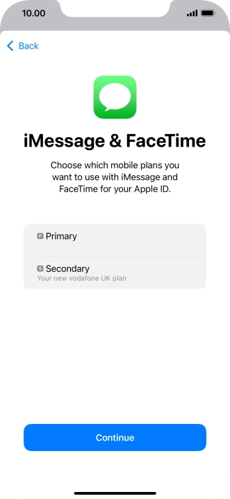 Press the required price plan.