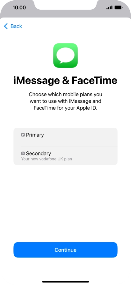 Press the required price plan.