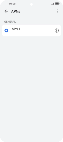 Press the menu icon.