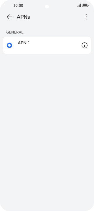 Press the menu icon.