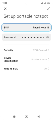 Press Password and key in the required password.