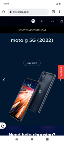 Press the address bar.