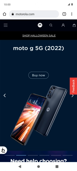 Press the address bar.