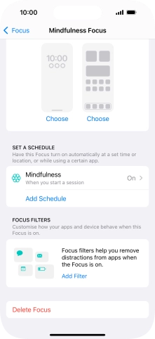Press the required setting below Press the required setting below